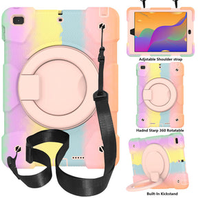 iPad Case For iPad 9.7/Air 2 with 360¡ãSwivel Stand-Colorful Rose Gold