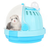 Hamster Portable Carrier Cage With 60ml Water Bottle-Blue