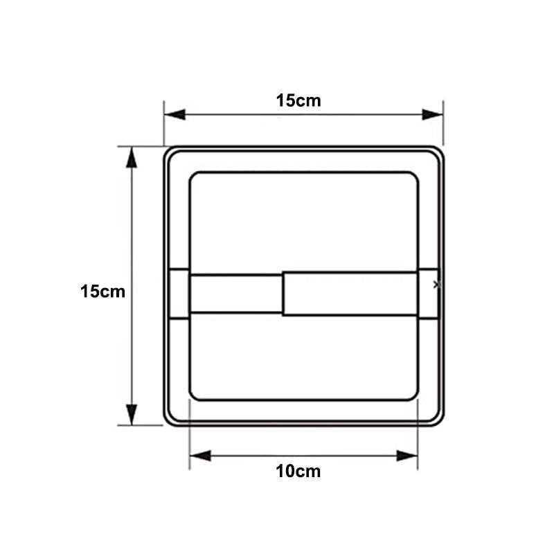 Recessed Toilet Paper Holder Stainless Steel Roll Paper Holder-Brushed