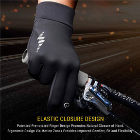 Winter Gloves Men Women Touchscreen Running Gloves Cold Weather Work Gloves -Black