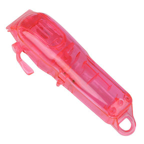 Clear DIY Back Housing Transparent Back Cover for Wahl 5-Star Series Magic Clipper Cordless 8148-Rose Red