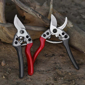 Garden Pruning Shears,Professional Garden Scissors Garden Clippers Garden Tools -Red Grey