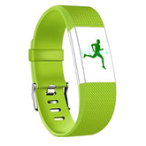 Replacement Strap For Fitbit Charge 2 Silicone Adjustable Sports Wristband-Lime