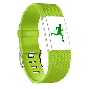 Replacement Strap For Fitbit Charge 2 Silicone Adjustable Sports Wristband-Lime