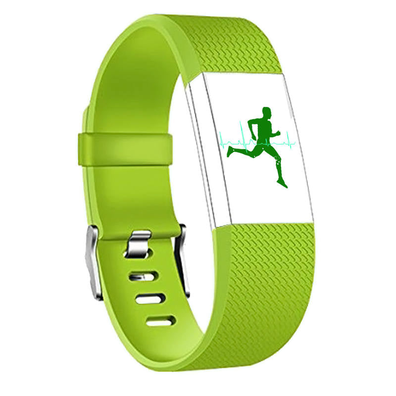Replacement Strap For Fitbit Charge 2 Silicone Adjustable Sports Wristband-Lime