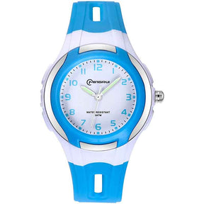 Kids Waterproof Learning Time Wrist Watch-Blue