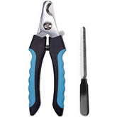 Dog Nail Clippers and Trimmer with Quick Safety Guard to Avoid Over-Cutting Toenail-Black Blue