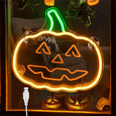 Halloween Pumpkin Neon Light Decor USB Powered for Window Wall Party