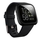 Watch Case For Fitbit Versa 2 Matt PC HD Tempered Glass Cover - Black