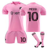 Inter Miami CF Home Jersey MESSI #10 Soccer Jersey Kids Adult 3Pcs Jersey Kits