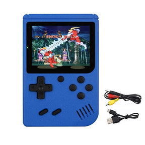 Retro Handheld Game Console with 400 Classical FC Games Support for Connecting TV-Blue