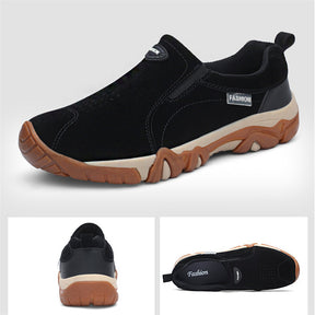 Mens Casual Loafers Slip-on Walking Shoes-Dark Blue