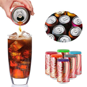 6Pcs Beverage Can Lid Food Grade Silicone Reuseable Fits Soda or Cans