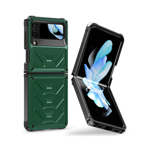 6.7inch Armored Full-Body Rugged Protection Case for Samsung Galaxy Z Flip 4-Army Green