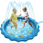 68'' Kids Splash Pad Outdoor Inflatable Water Play Mat for Boys Girls