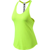 Workout Tank Tops T-Shape Sling Vest Fitness Running Training Quick Drying Yoga Tops 2011-Green