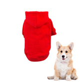 Small Dog Cotton Sweater Autumn and Winter Pet Clothes Dog Clothing-Red