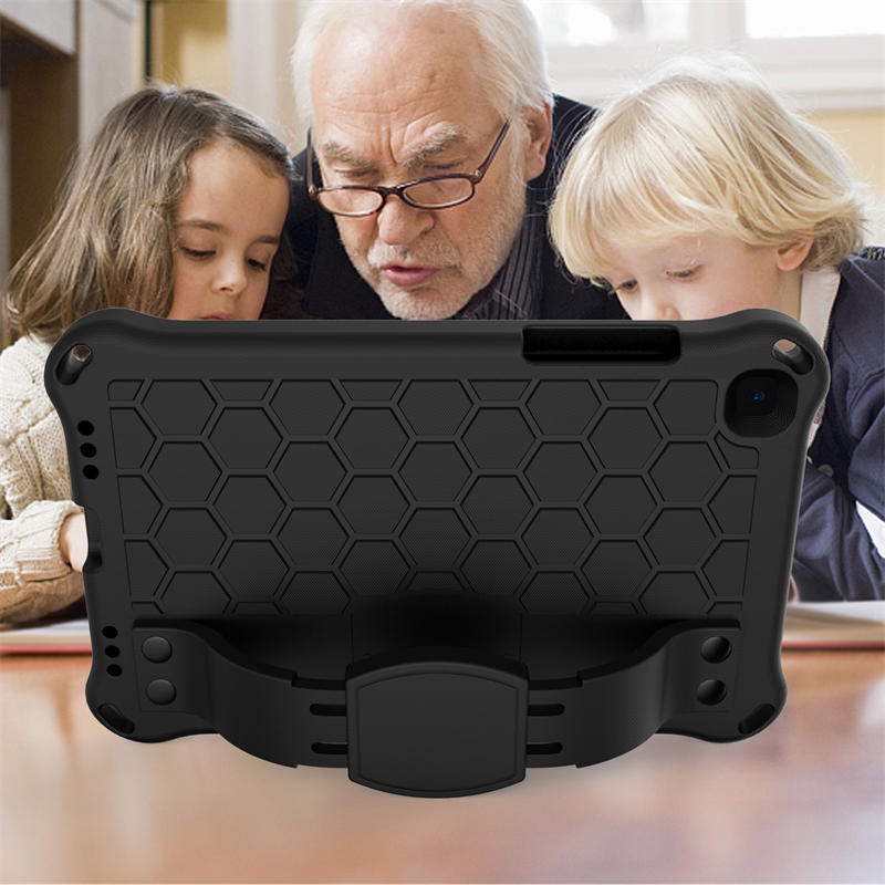 Hive SamSung Tab A 8.0 T290/T295 (2019) Tablet Case Durable Stand Cover With Shoulder Strap-Black