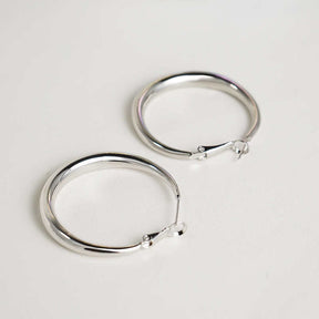 Simple Round Hoop Earrings for Women Girls