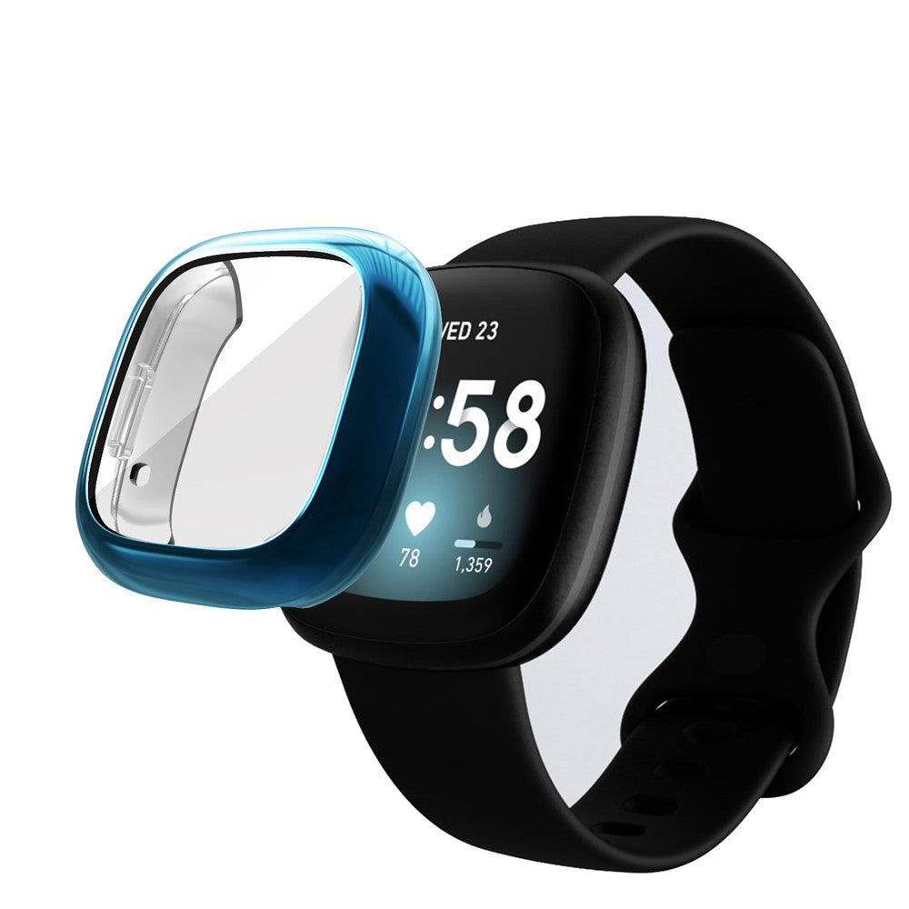 Soft TPU Watch Case For Fitbit Versa3/Sense-Blue