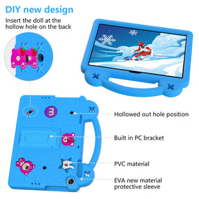 Strawberry Tablet Case with Handle Stand Full Protection Cover for Huawei MatePad T10s 10.1/ T10 9.7 Inch-SkyBlue