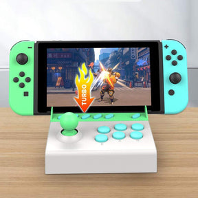 Mini Arcade Stick Fighting Games for Nintendo Switch-Blue