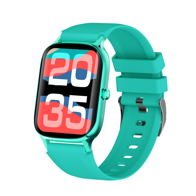 F37 HD Smart Watch Fitness Tracker with Blood Oxygen Temperature Sleep Monitor-Blue