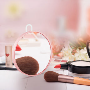 10x Magnifying Pocket Makeup Mirror-Pink