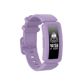 Silicone Watch Band For Fitbit Inspire/Inspire HR/ACE 2-Light Purple