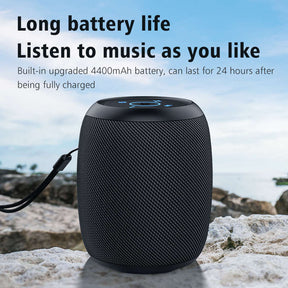 Wireless Bluetooth Speaker Subwoofer Big Volume IPX7 Waterproof Portable for Outdoor-Black