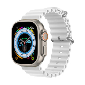 Sport Ocean Bands Compatible with Apple Watch 8 Ultra-White