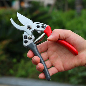 Garden Pruning Shears,Professional Garden Scissors Garden Clippers Garden Tools -Red Grey