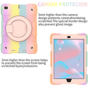 iPad Case For iPad 9.7/Air 2 with 360¡ãSwivel Stand-Colorful Rose Gold