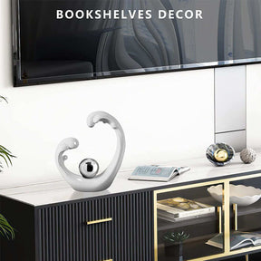 Modern Abstract Art Ceramic Statue Home Decorations for Living Room-Small