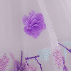 Toddler Pageant Flower Girl Lace Dress Little Girls Party Wedding Formal Dresses-LightPurple