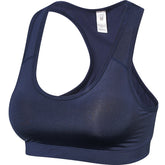 Women Sports Bra Yoga Workout Fitness Tank Top Without Steel Ring Breathable Quick Drying Running Underwear 2108-Navy