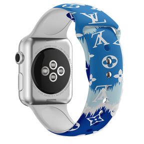 Fashion Painted Printing Silicone Watchband for Apple Watch SE & Series 6/5/4/3/2/1-B4