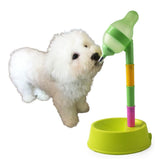 Pet Standing Water Dispenser with Detachable Pole Automatically Feeding Water-Green