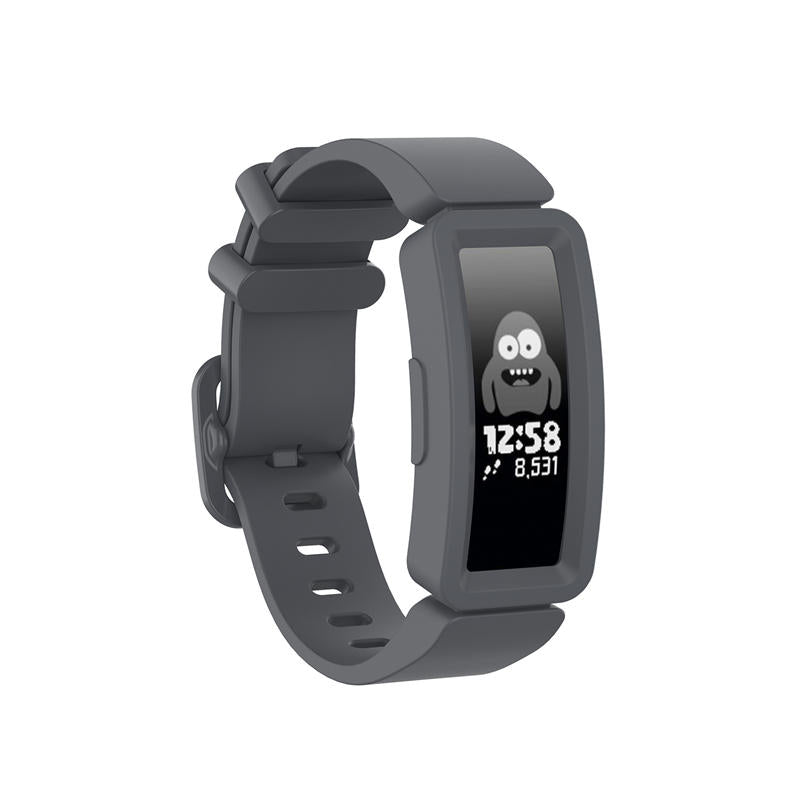 Silicone Watch Band For Fitbit Inspire/Inspire HR/ACE 2-Dark Gray