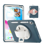 Tablet Case For iPad 10th with 360¡ã Kickstand/Hand Strap Shockproof-Blue2