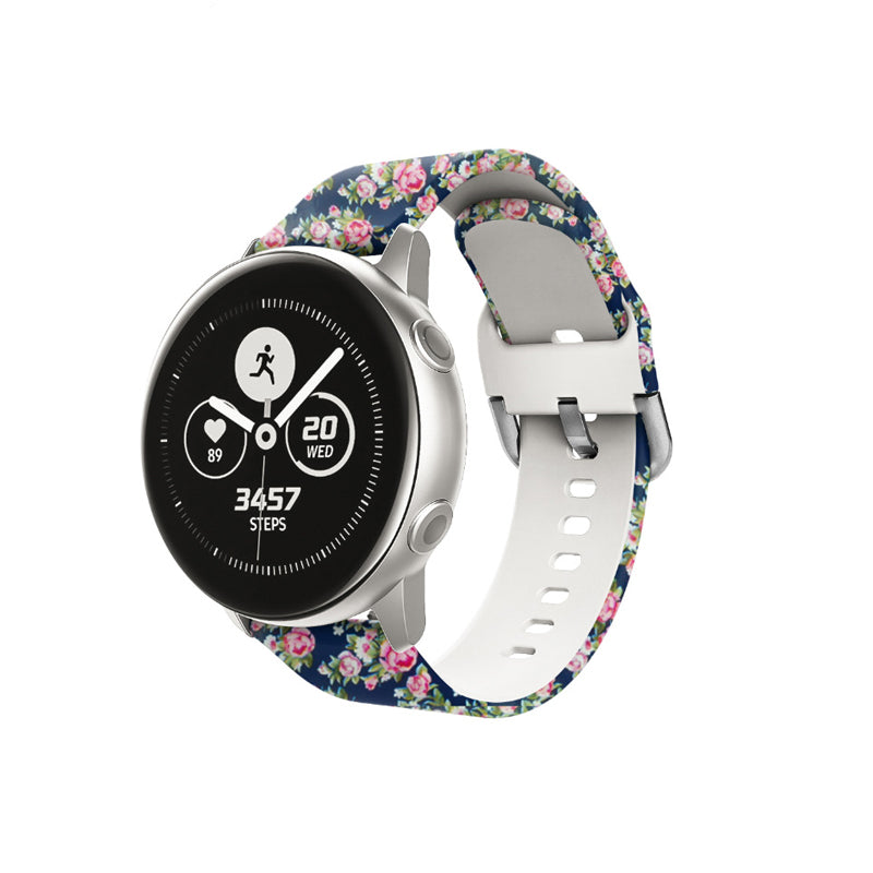 Silicone Printed Pattern Bands Square Buckle For Samsung S3/Galaxy Watch 46mm(Printed13)