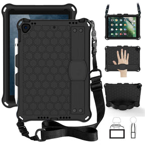Hive iPad Case For iPad Pro/Air 10.5/iPad 10.2 Durable Stand Cover With Shoulder Strap-Black
