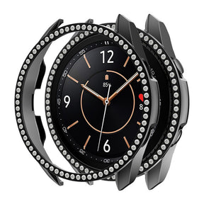 Bling Diamond Frame PC Cover For Galaxy Watch 3 41MM/45MM-Black