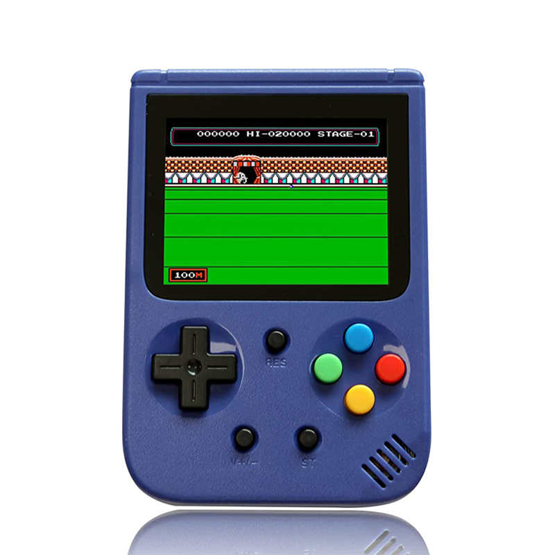 500 in 1 Classic Handheld Game Console 3.0 Screen Supports TV Connection-Blue