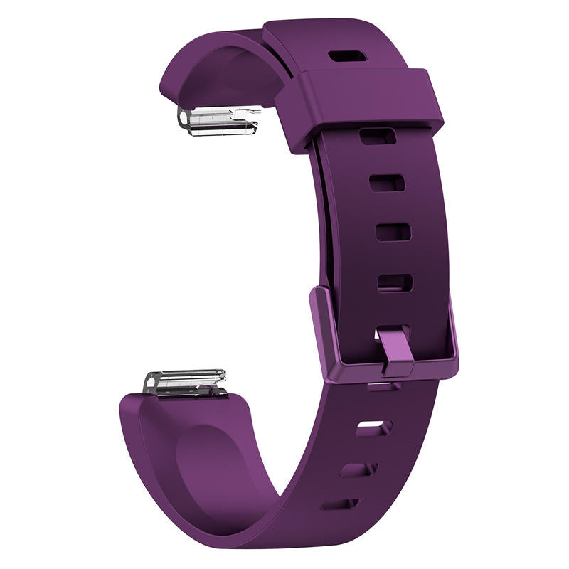 Soft Silicone Wristband Replacement Sports Watch Band For Fitbit Inspire/Inspire HR/ACE 2 -Deep Purple