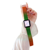 Milanese Loop Band Gradient Mesh Metal Magnetic Clasp for Apple Watch-5