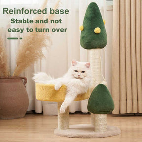 PineTree Cat Tree for Indoor Cats Tower Sisal Scratching Post