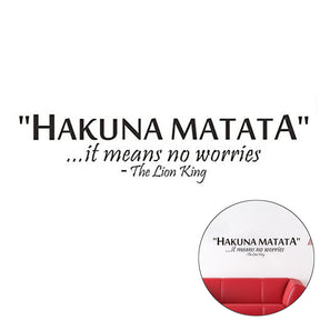 Removable Vinyl Quotes Saying Hakuna Matata Its Means No Worries Decals for Home Wall Stickers