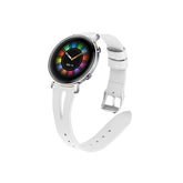 Leather Bands WIth Breathable Hole For Samsung S3/Galaxy Watch 46mm(White)