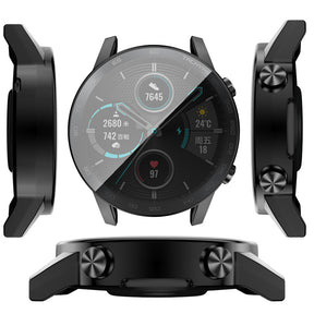 Soft Slim Full-Around Protective Watch Case Cover For Honor Magic Watch 2 46mm-Black